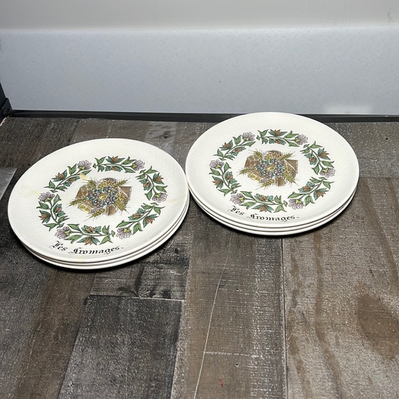 GIEN Dining Vintage Gien Plate Les Fromages French Cheese Serving